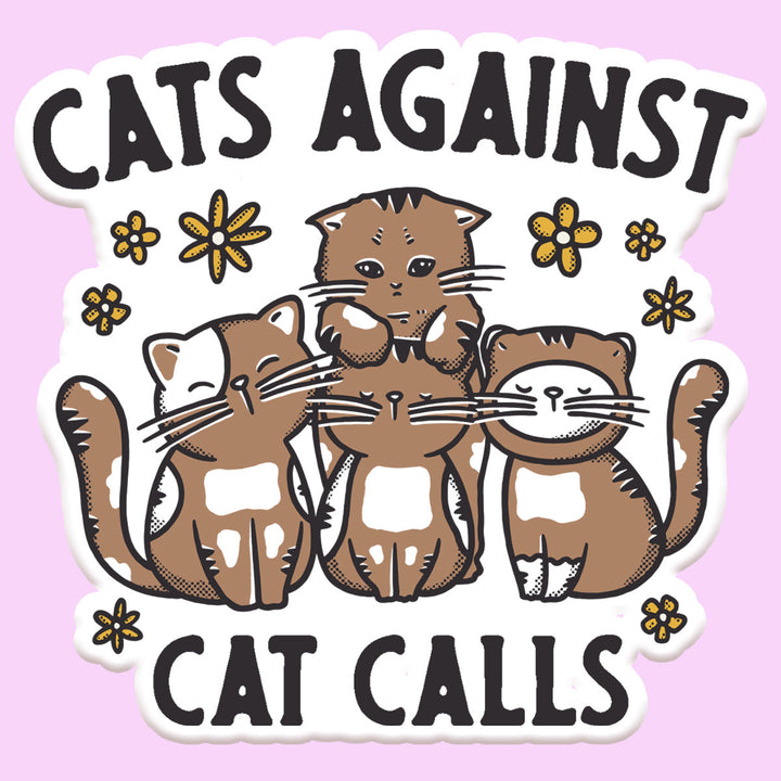 Cats against cat calls sticker decals