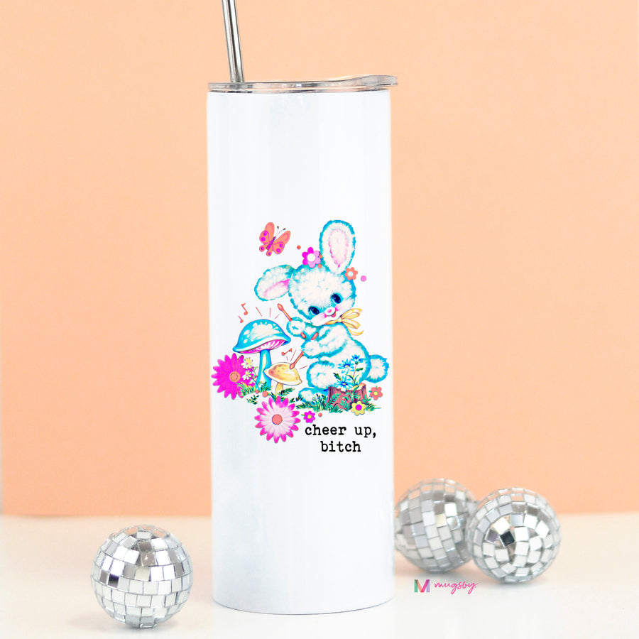 funny insulated travel cup easter bunny
