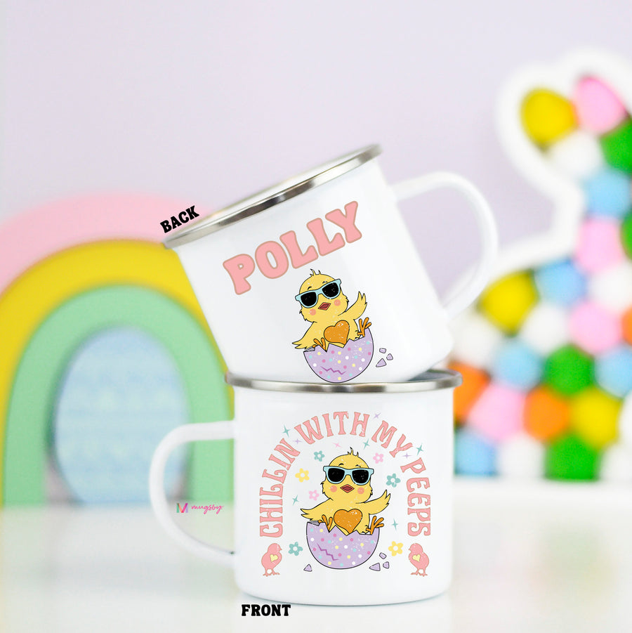 Chillin' With my Peeps Personalized Kid's Easter Camp Cup