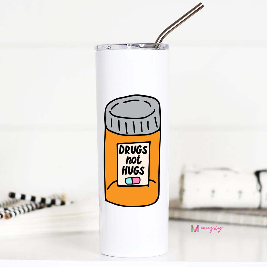 Drugs not Hugs travel cup gift