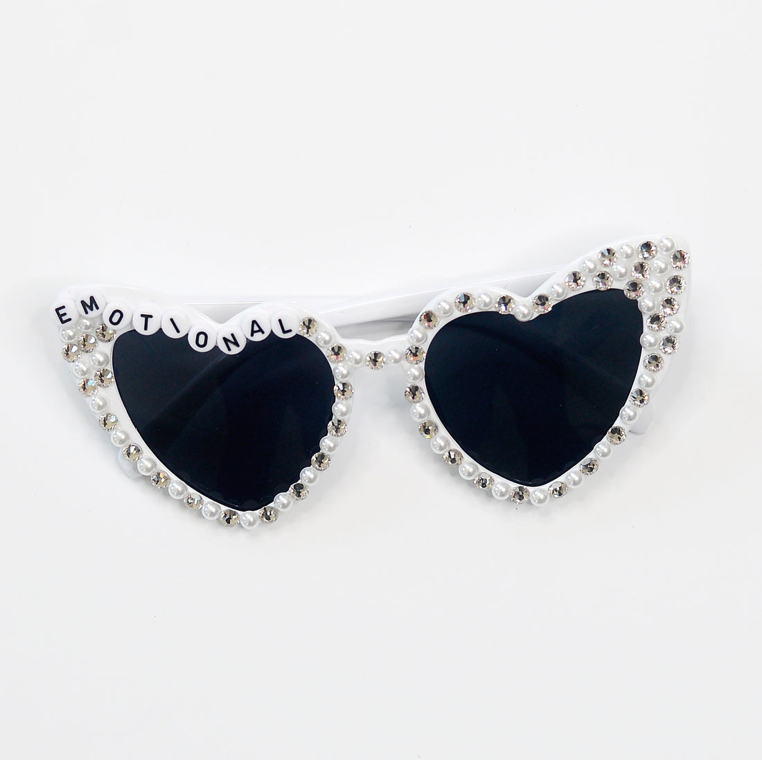 Silver heart cheap shaped sunglasses