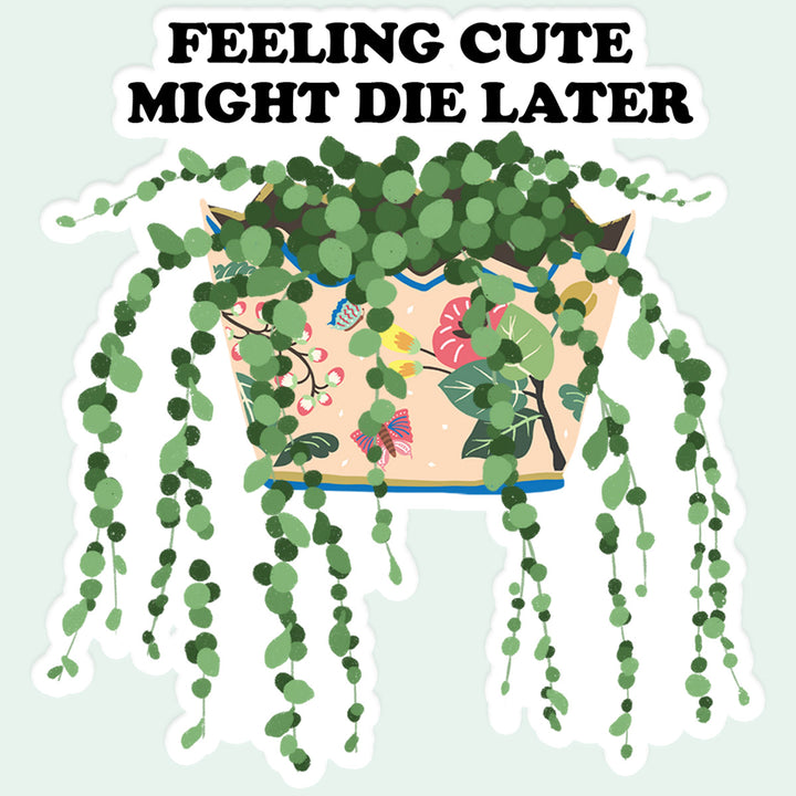 funny plant sticker
