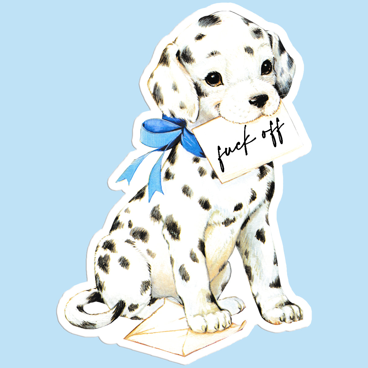 Cute Puppy Funny Vinyl Sticker Decal – Mugsby