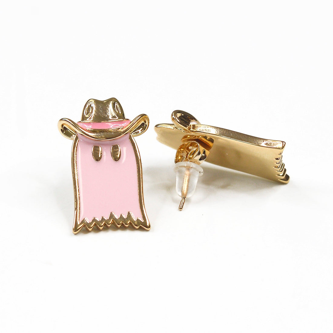 Cowboy Pink Ghost Earrings