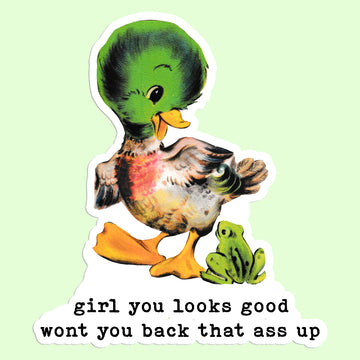 back that ass up sticker