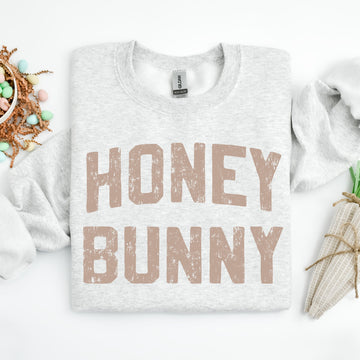 Honey Bunny Grey Sweatshirt with Honey Writing