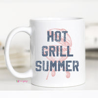 Hot Grill Summer Coffee Mug, Funny Dad Mug