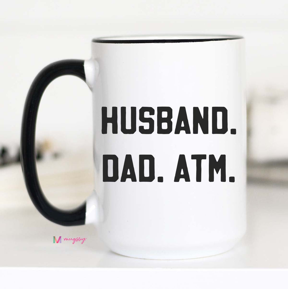 Husband Dad ATM Coffee Mug, Funny Dad Mug