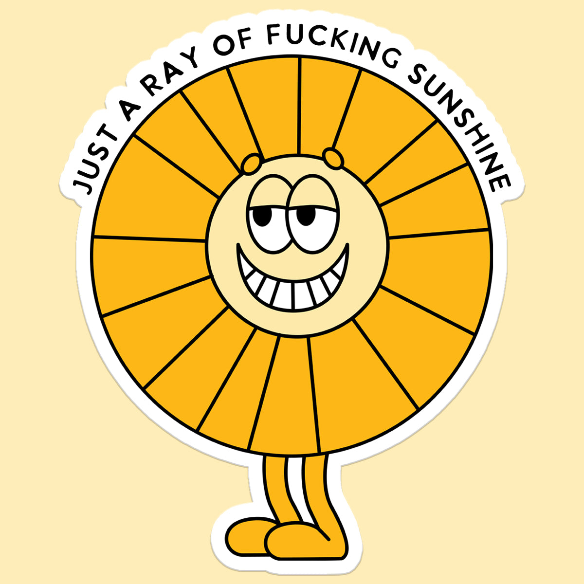 Ray of Sunshine Vinyl Sticker Decal – Funny Coffee Mug – Mugsby