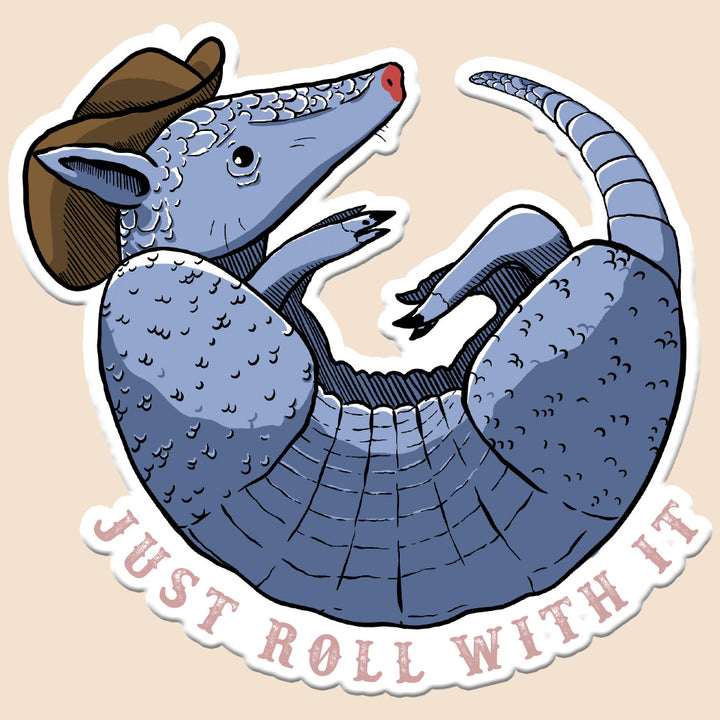 armadillo sticker