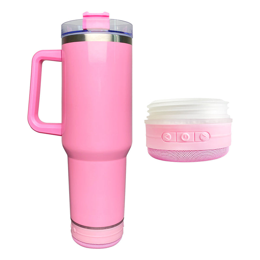 Light Pink Speaker Tumbler