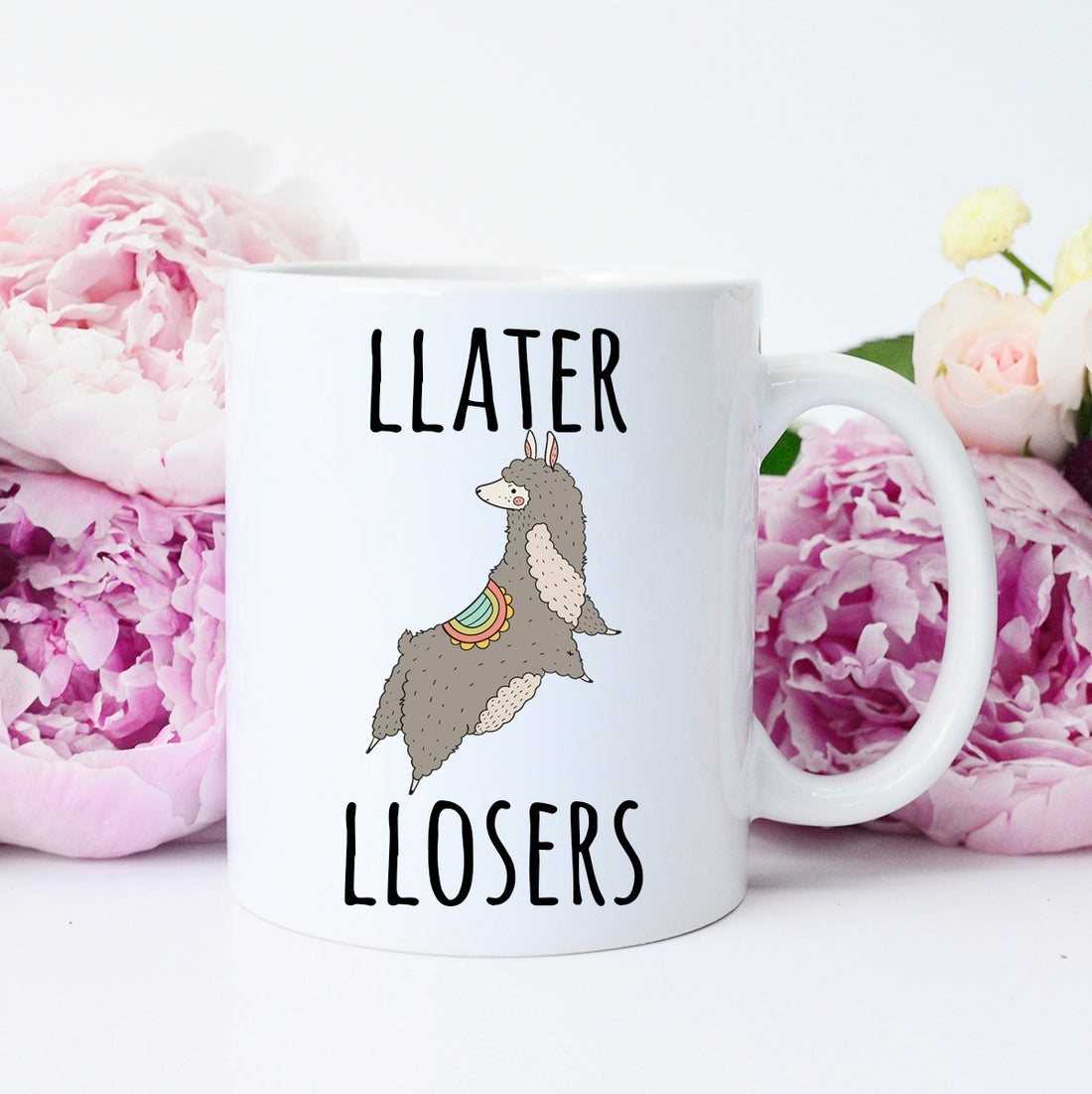 llama coffee mug