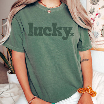 Lucky St Patrick's Day Shirt (Light Green)