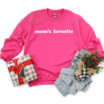 Mom's Favorite Holiday Crewneck Sweatshirt - Heliconia