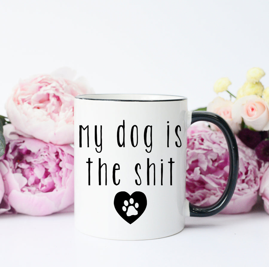 funny dog mug