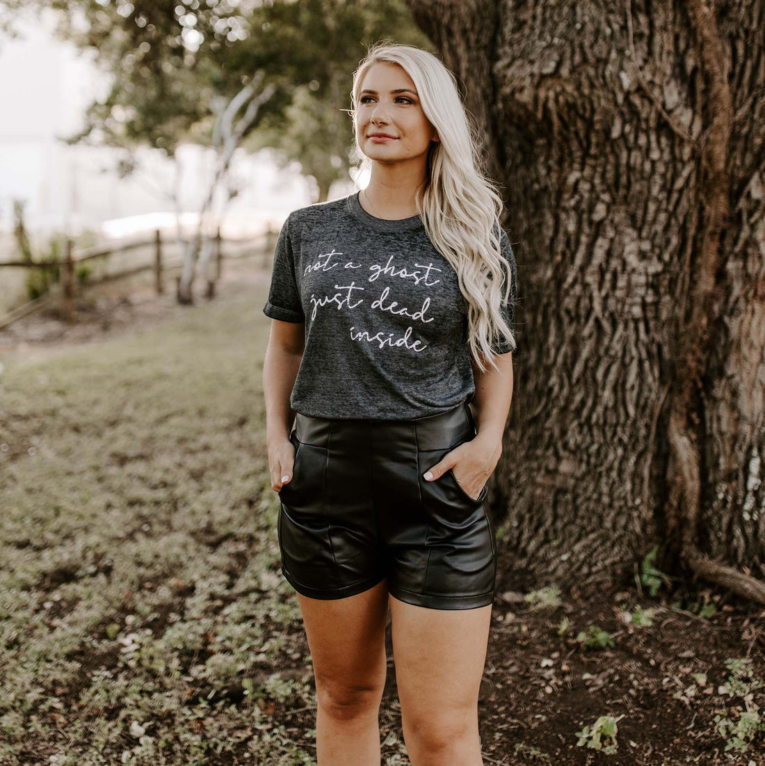 Not a Ghost, Just Dead Inside Shirt, Halloween Graphic Shirt
