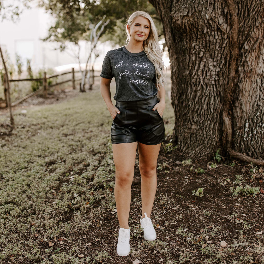 Not a Ghost, Just Dead Inside Shirt, Halloween Graphic Shirt