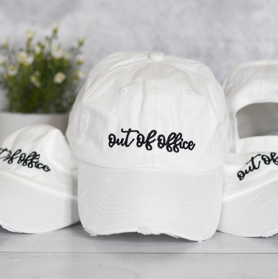 Out of Office White Dad Hat
