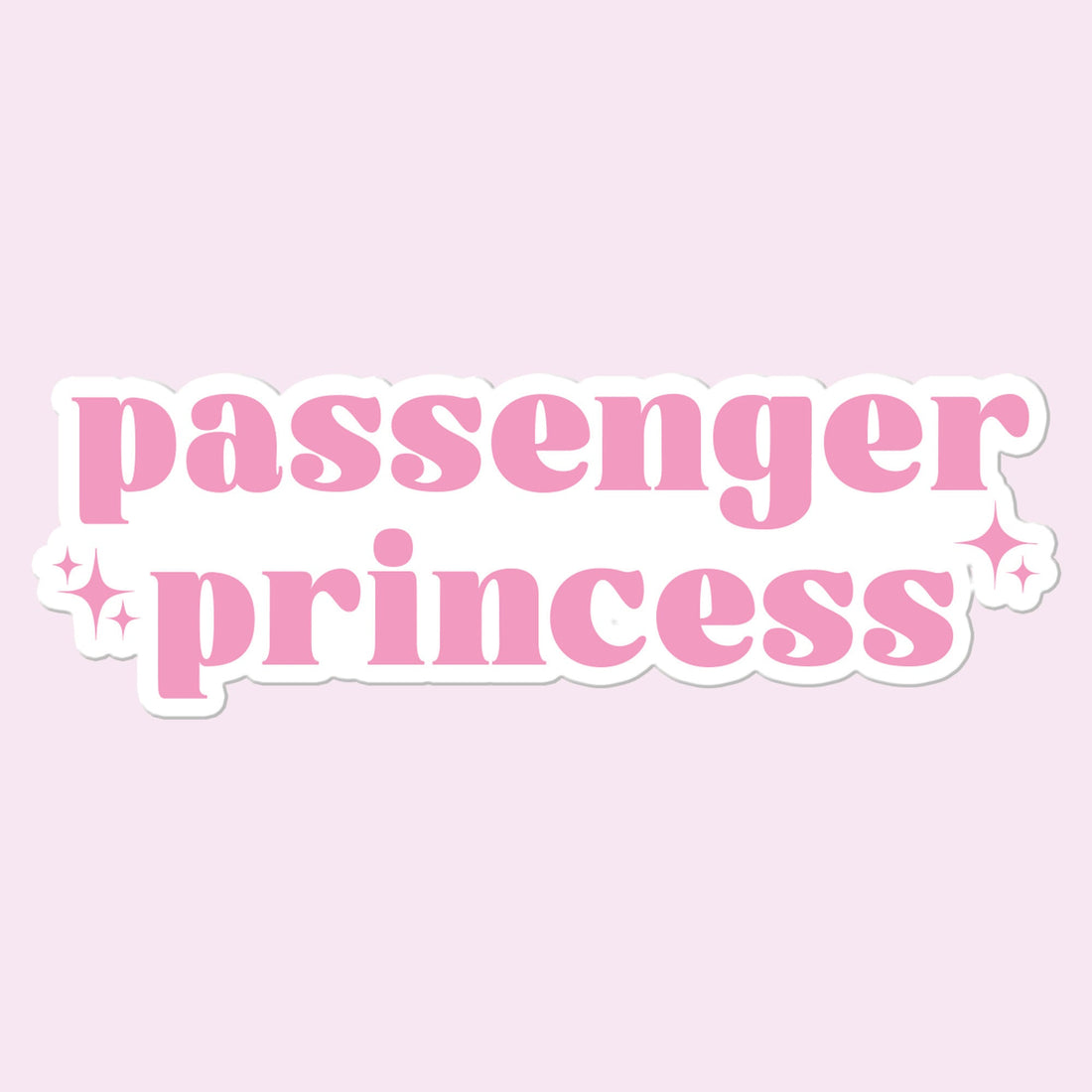 Passenger Princess Sticker Decal, Car Decal – Mugsby