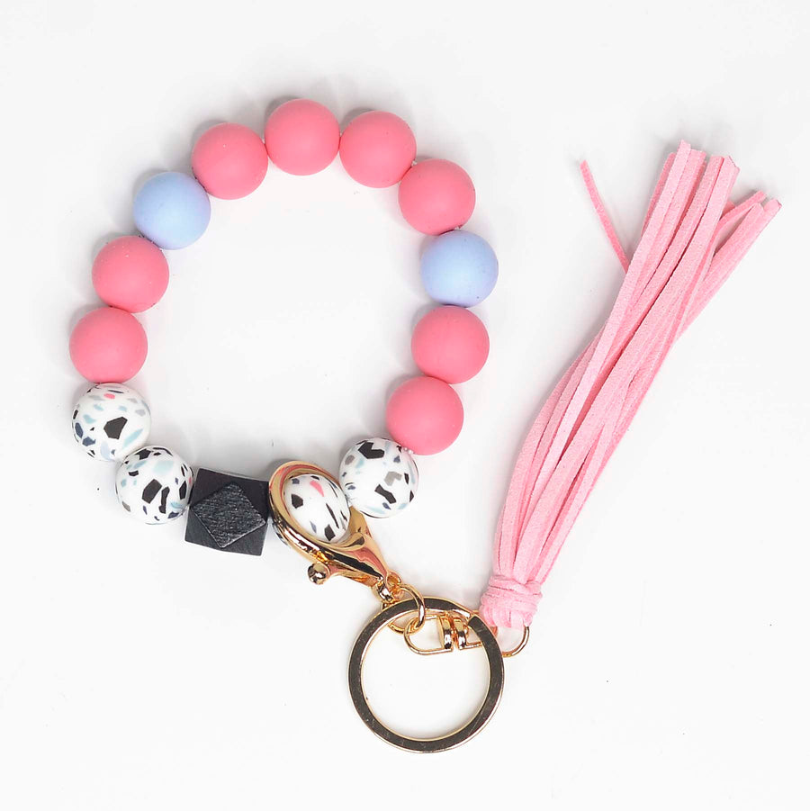 beaded keychain