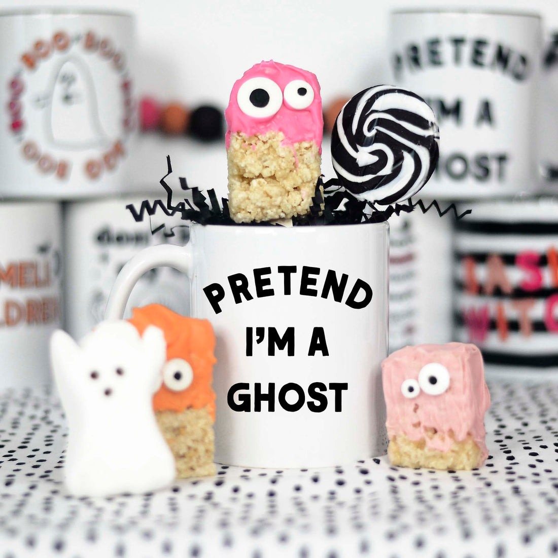 funny ghost mug