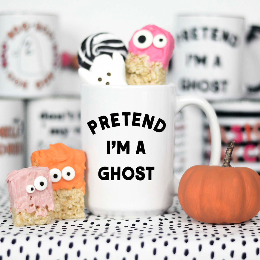 pretend i'm a ghost coffee mug