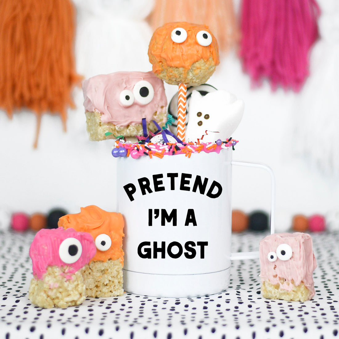 funny ghost halloween cup