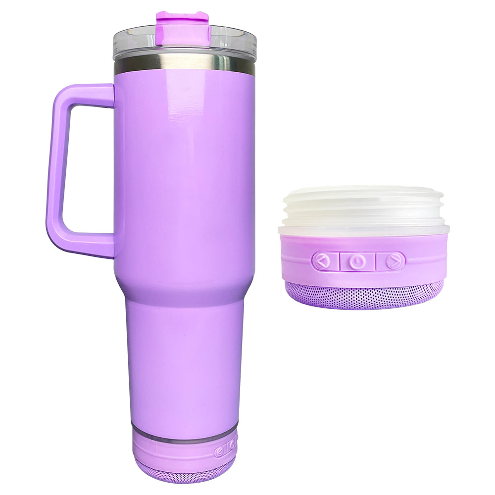 Purple Speaker Tumbler