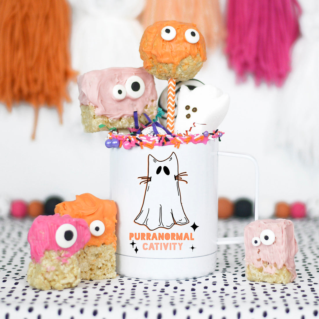 cat halloween mug