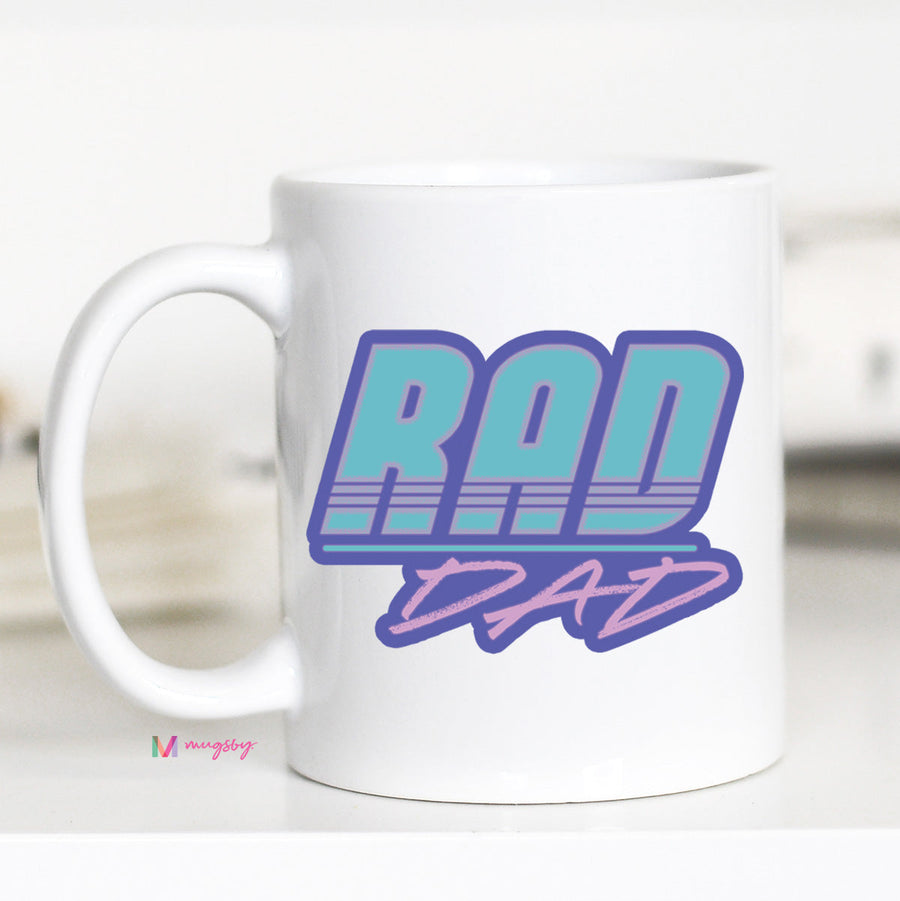 Rad Dad Coffee Mug, Funny Dad Mug