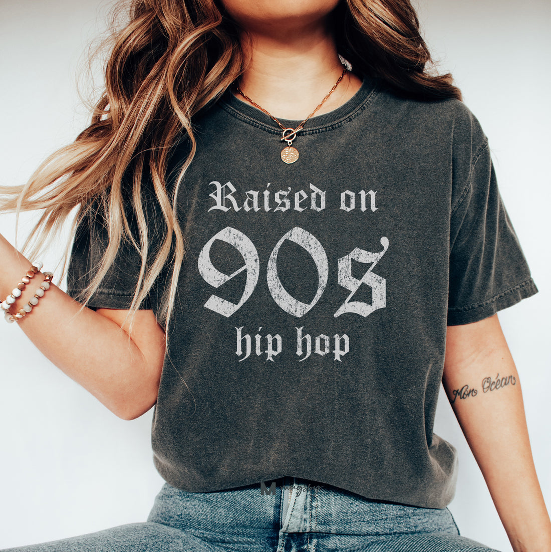 Raised on 90s Hip Hop Graphic Shirt