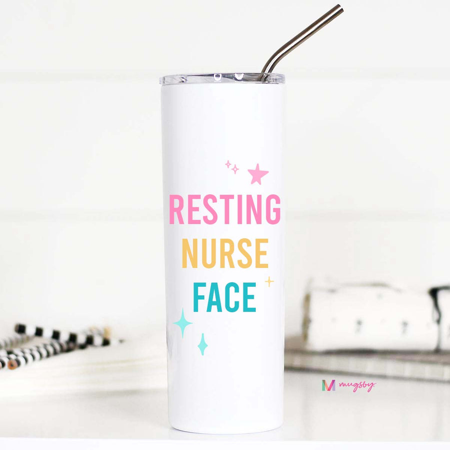 resting nurse face cup