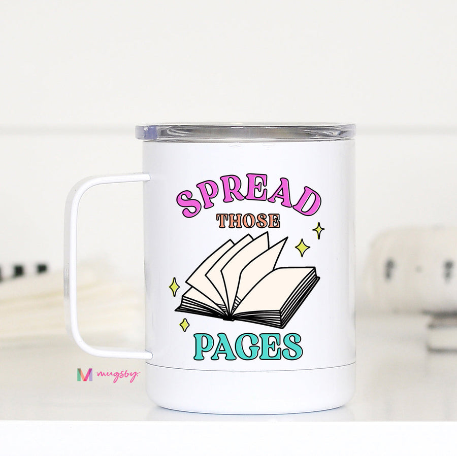 Spread Those Pages Travel Coffee Cup