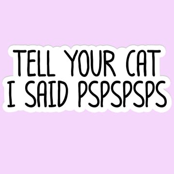 cat lover sticker