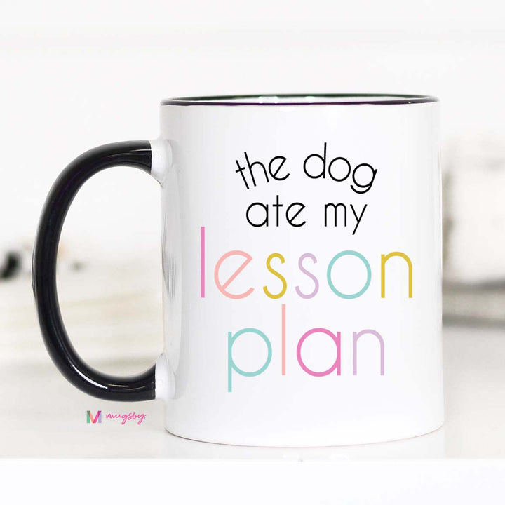 the dog ate my lesson plan mug