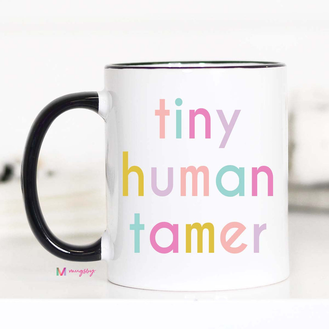 tiny human tamer mug