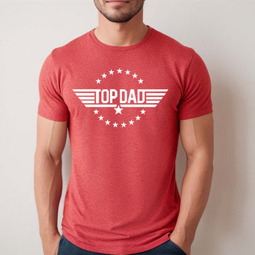 Top Dad Shirt (Red), Father's Day Tee